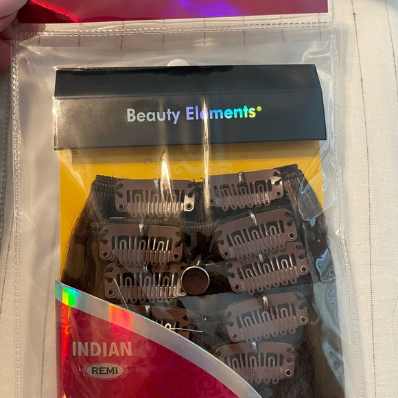 Remi 16” brunette #6 clip in hair extensions - 2 packs - Picture 3 of 4